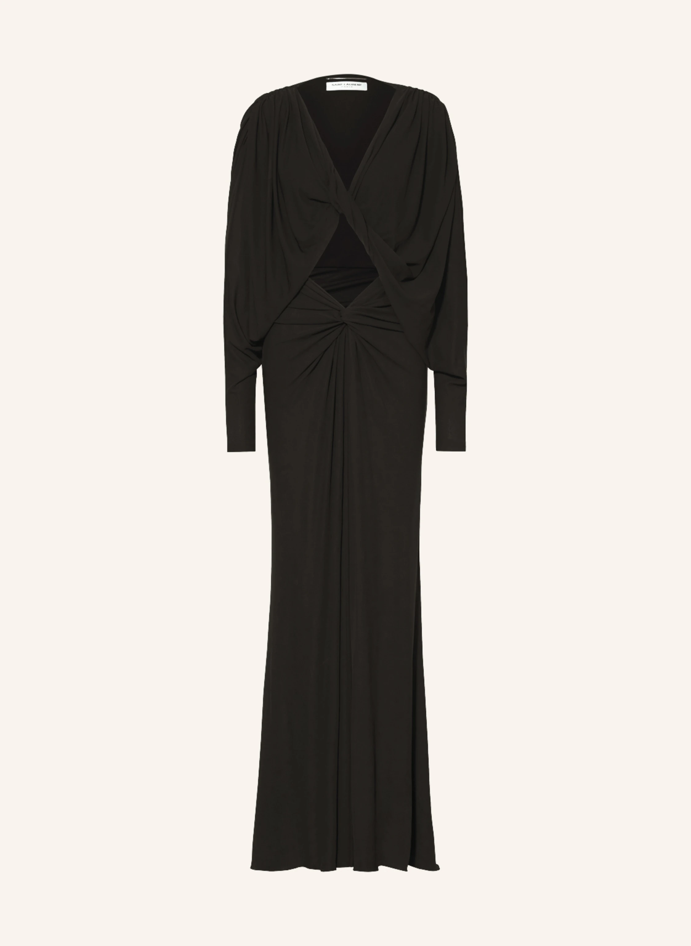 SAINT LAURENT Kleid in Wickeloptik mit Cut-out
