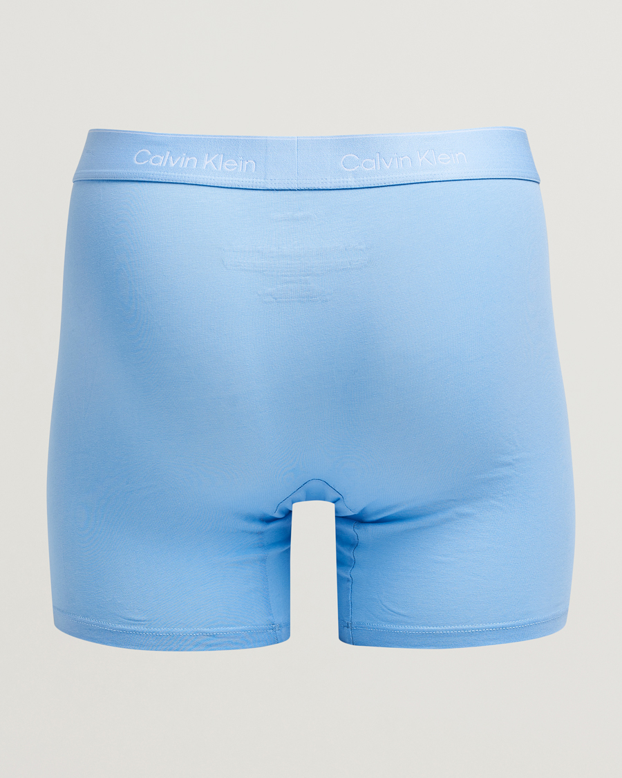 Calvin Klein 3-Pack Icon Cotton Stretch Boxer Brief Black/Blue/Light Blue