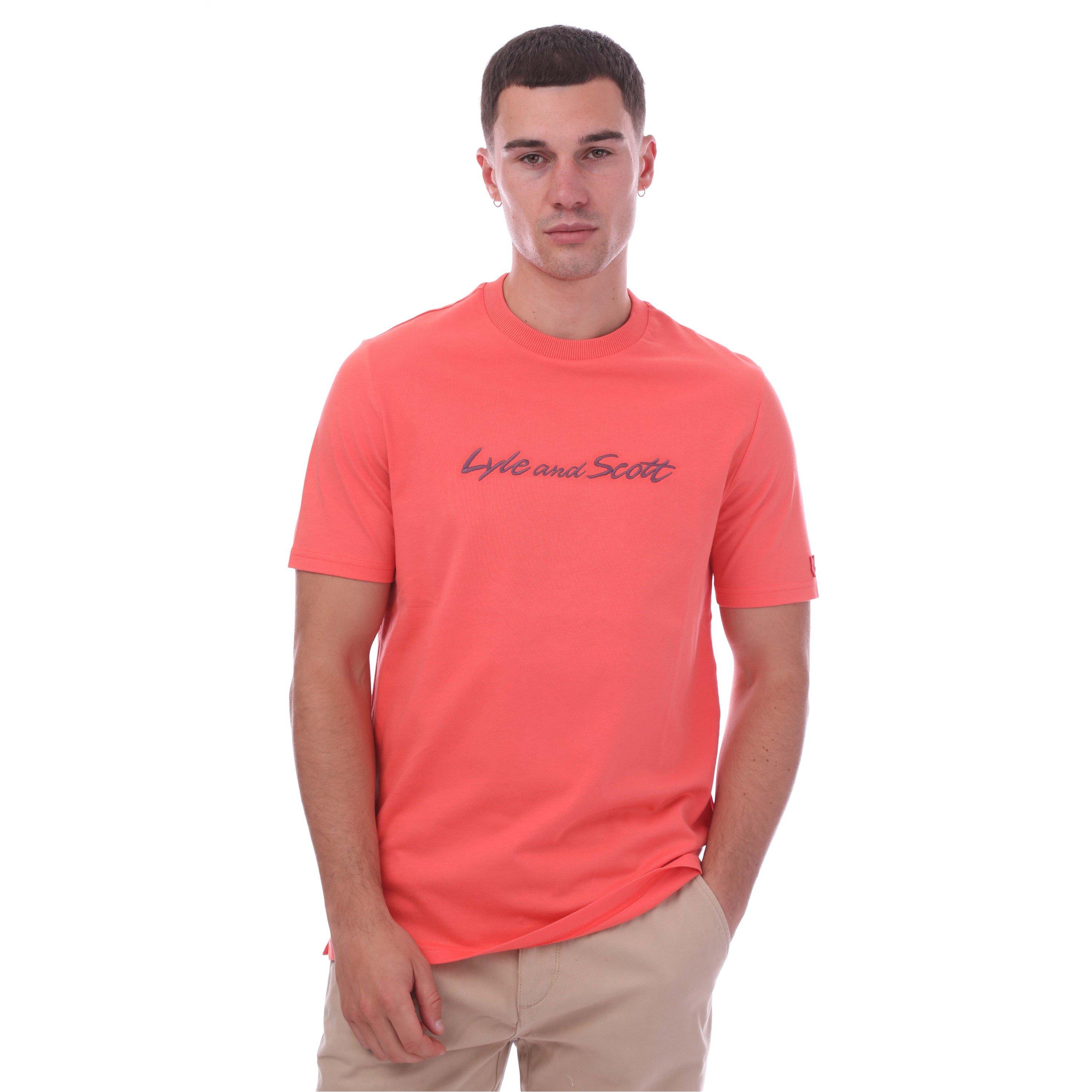 Lyle and Scott Scr Emb TShir Sn99