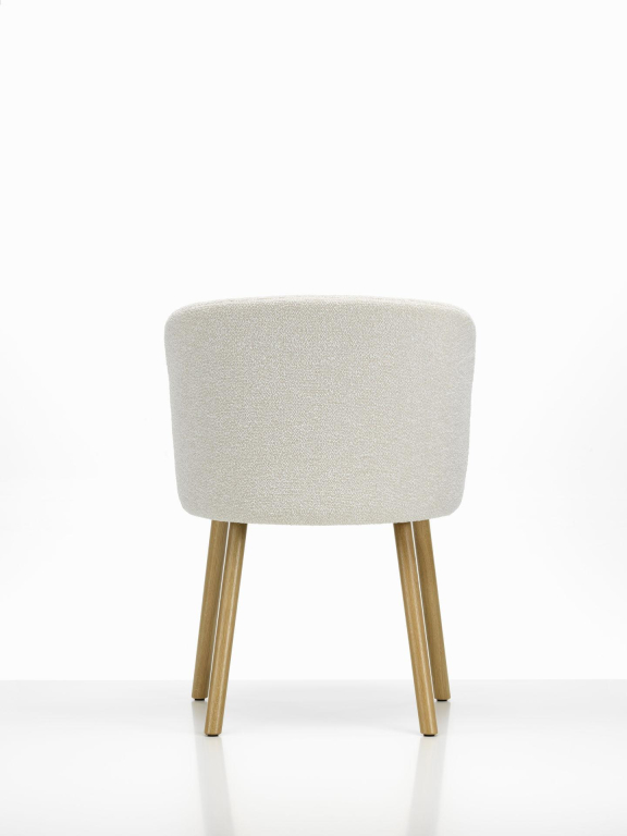Vitra Mikado Side Chair stoel eiken onderstel Ivory