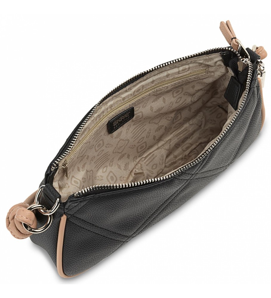 Bolsa de ombro feminina Skpat com 2 alças intercambiáveis 311878 Preto/Taupe