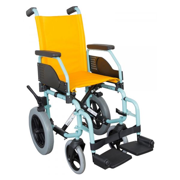 Orthos XXI Cadeira de Rodas Trânsito Infantil Liliput Modelo Patim elevatório esquerdo Largura Assento Cadeiras 34 cm Rodas: Pneumática (Enchida com ar)