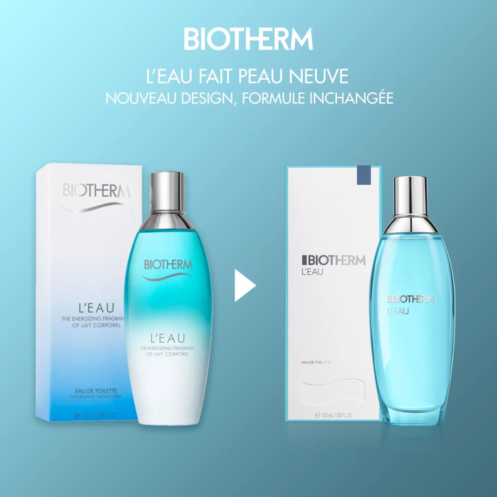 Biotherm - L'EAU - Eau de toilette Eau Essence de lait corporel - spray parfumé- Nouveautés
