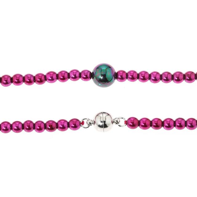 Glamour-Collier, Muschelkernperle, Magnet, ca. 50 cm