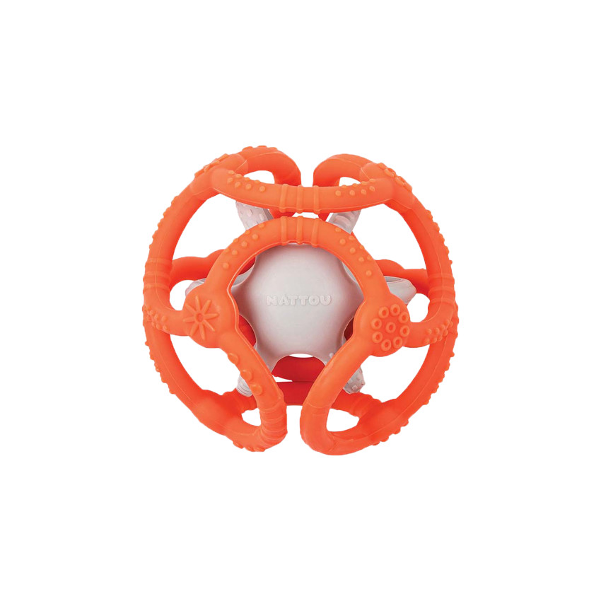 Lot de 2 balles en silicone - Orange/Gris