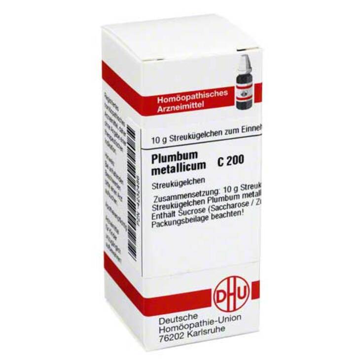 DHU Plumbum metallicum C 200 Globuli, 10 g