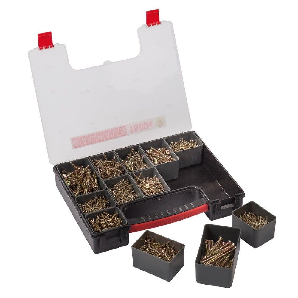 SORTIMENTSKASSE MED SKRUER TORX 1800 DELER