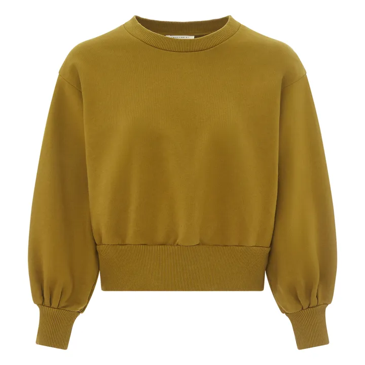 SMALLABLE BASICS Sweat Boxy Femme Molleton Bio | Mordoré