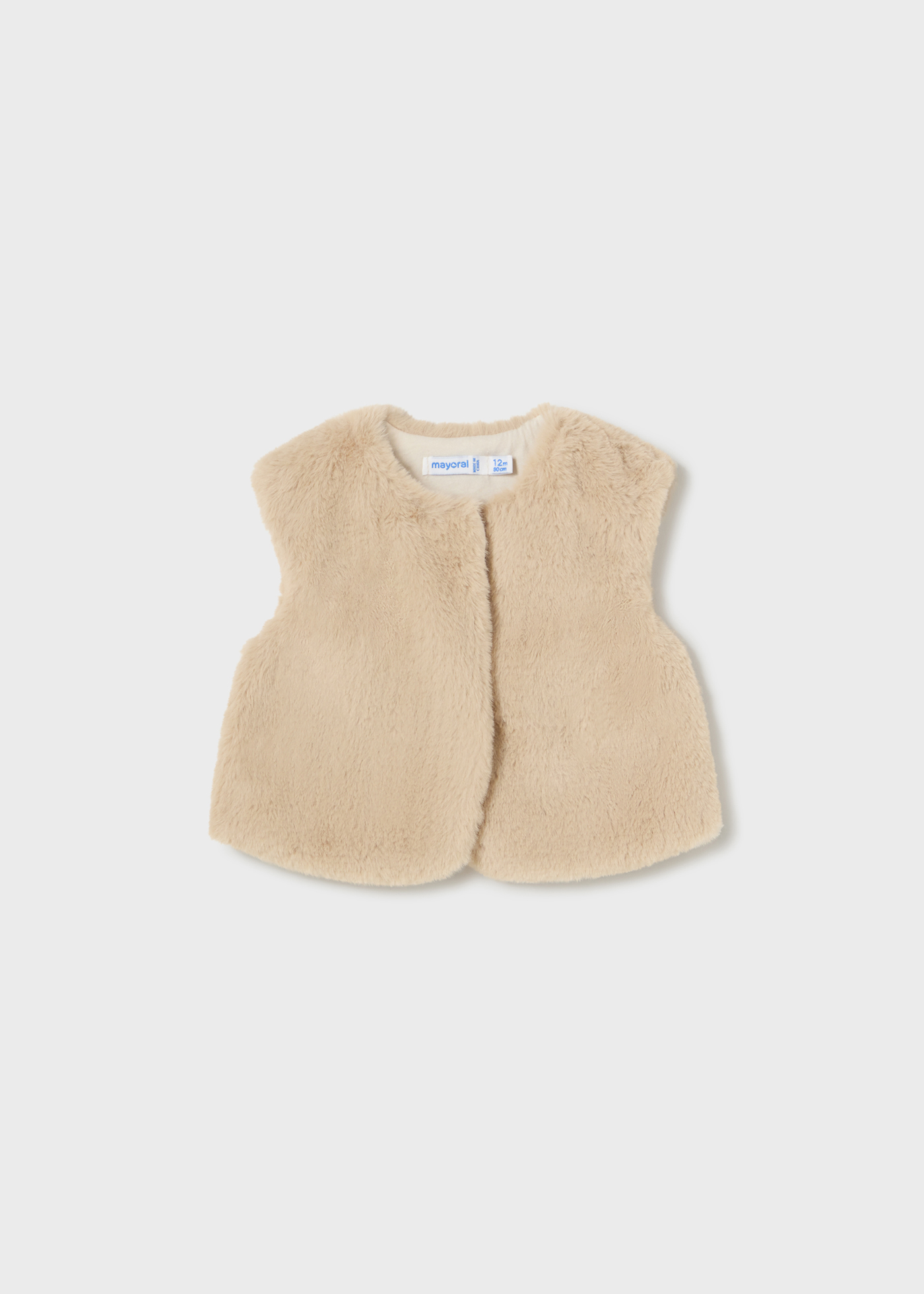 Conjunto de 3 peças de colete de pele sintética para bebê