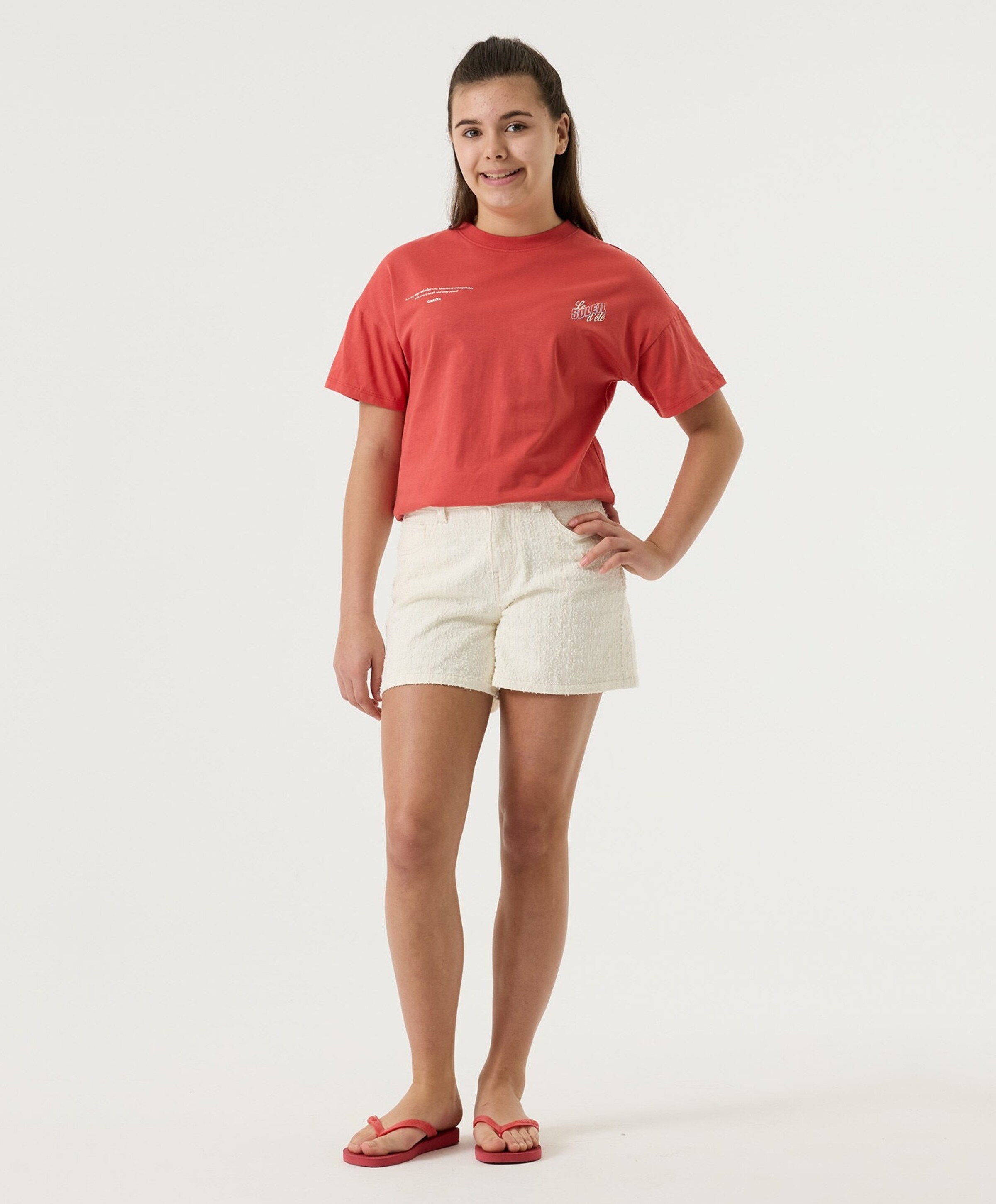 Garcia Meisjes T-shirt rood