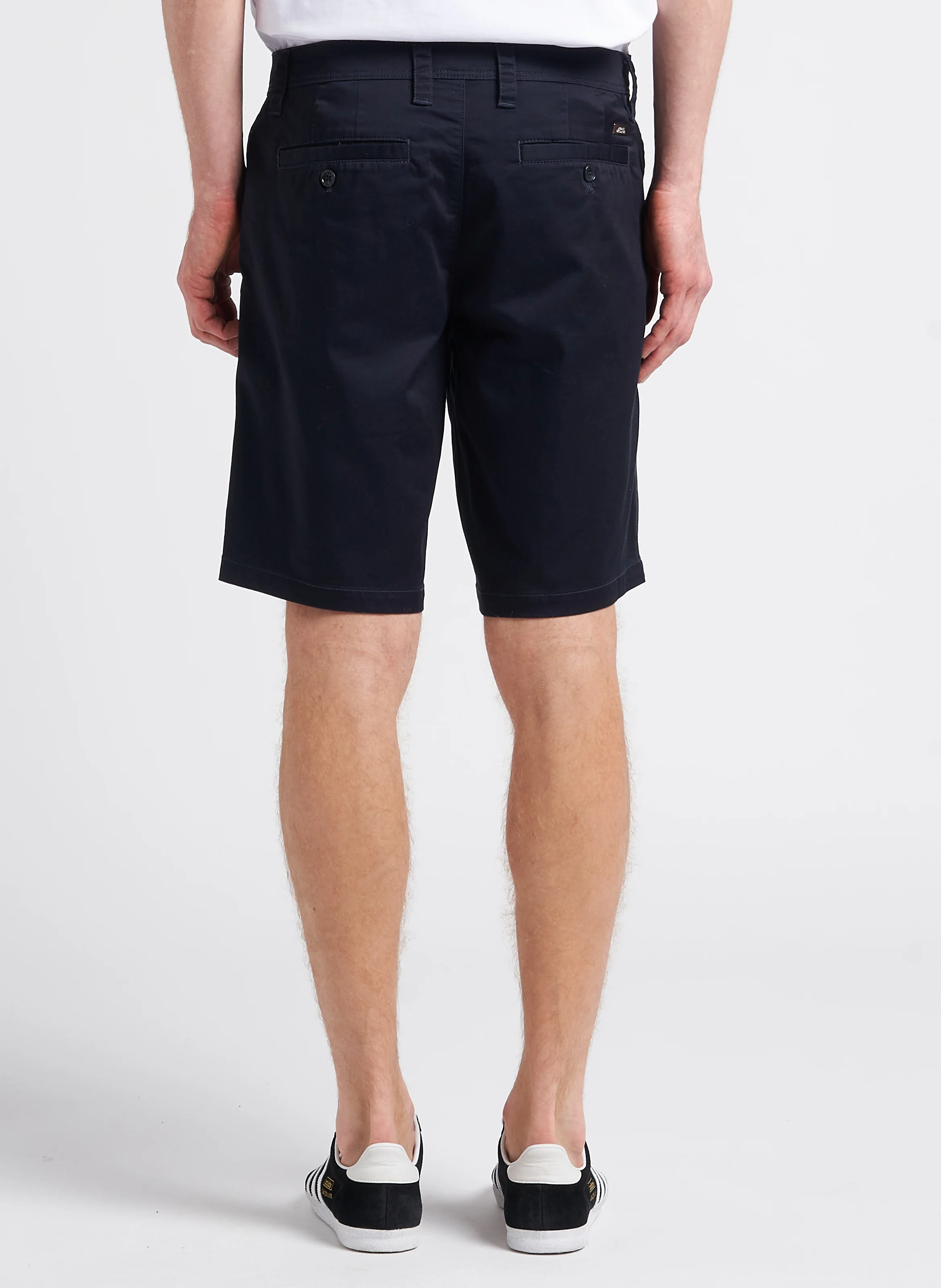 Short en coton mélangé| Bleu
