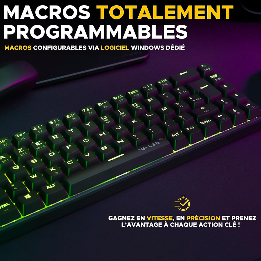 The G-Lab Keyz Titanium Wireless - Noir