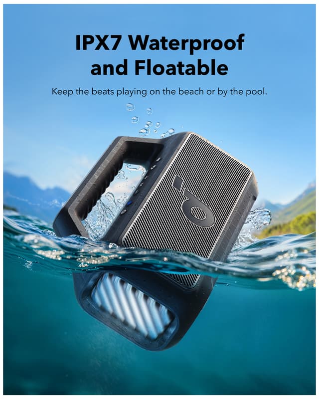 Soundcore Boom 2 trådløs bærbar højttaler (sort)