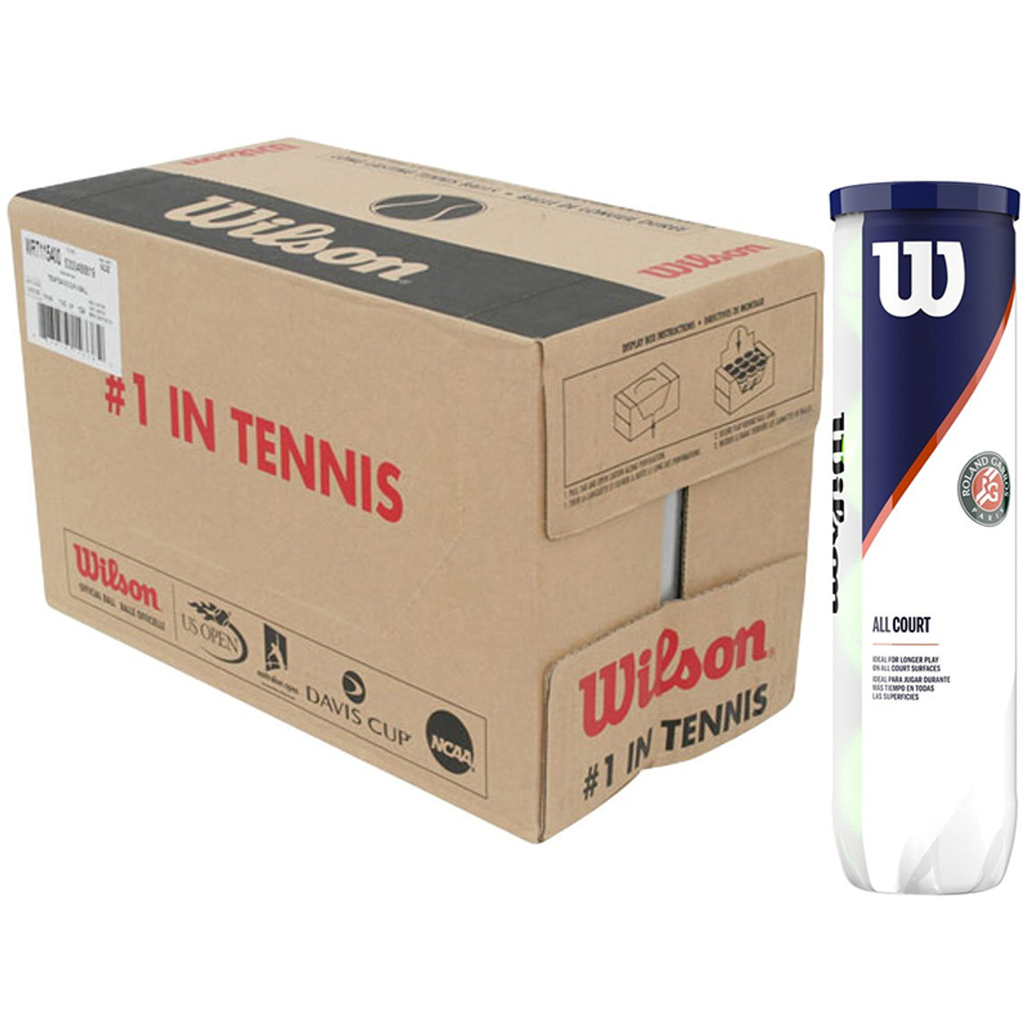 Wilson Roland Garros All Court Logo 18x4 St.