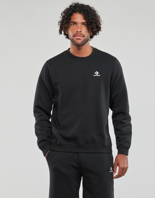 Converse - GO-TO EMBROIDERED STAR CHEVRON FLEECE CREW SWEATSHIRT - Noir