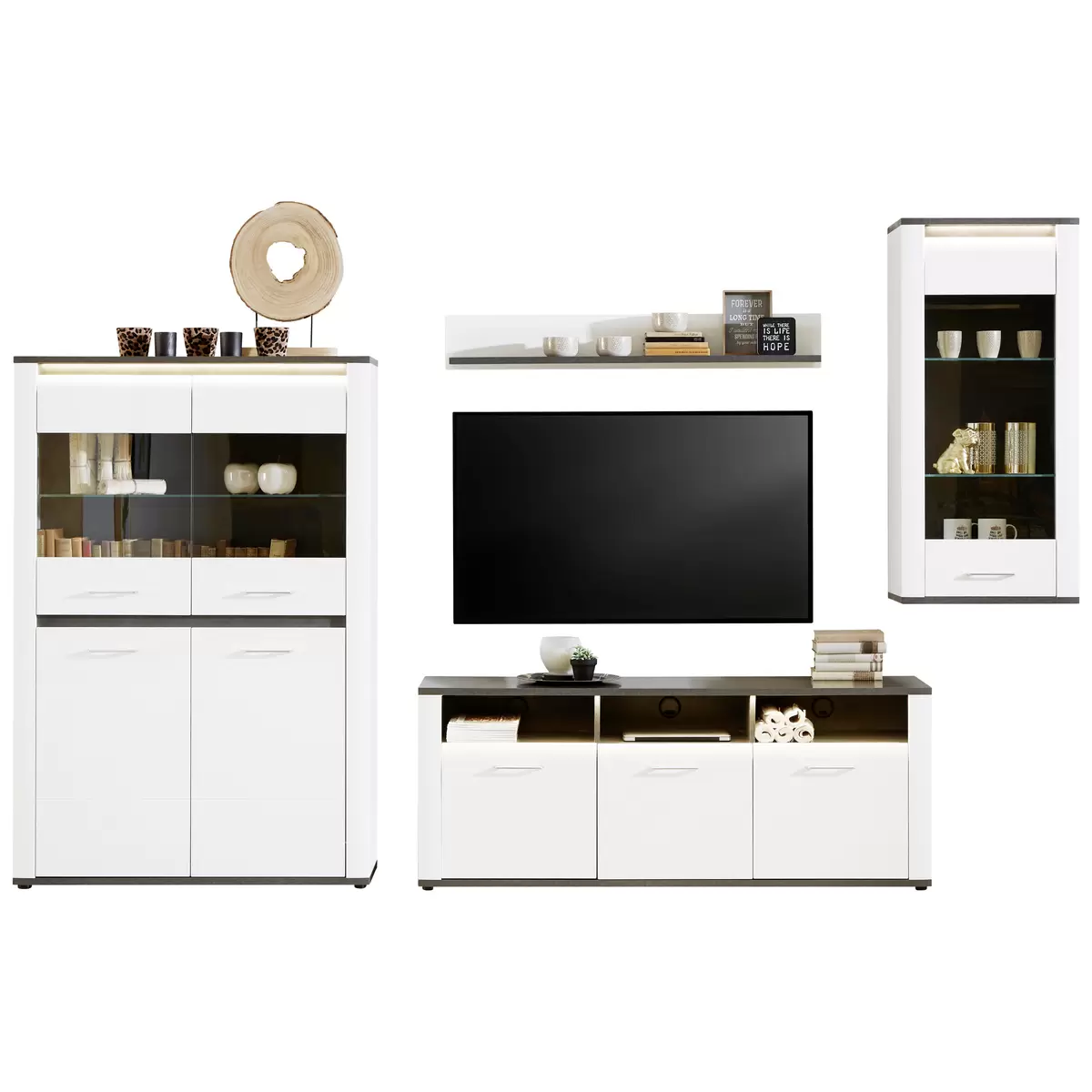Vitrine Alassio weiss