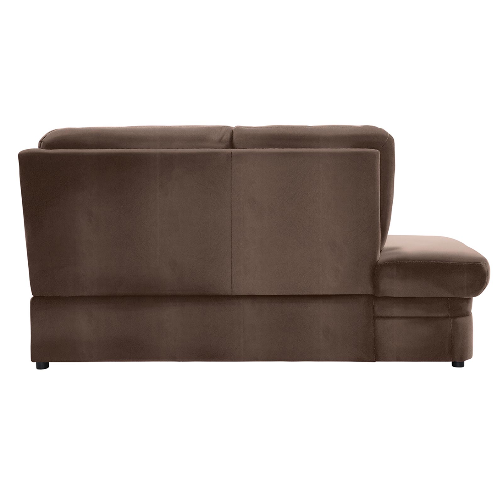 polsterpower Ecksofa - Saddle nougat - Basismodell - Ottomane links