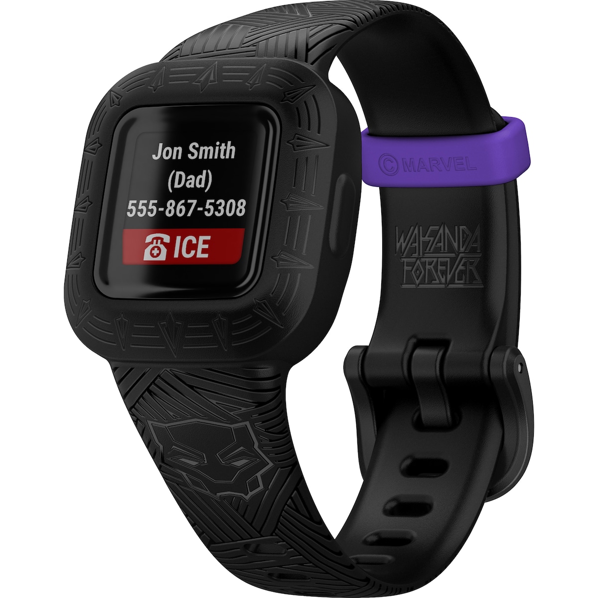 Garmin Vivofit Jr. 3 aktivitetsmåler for barn (Black Panther)