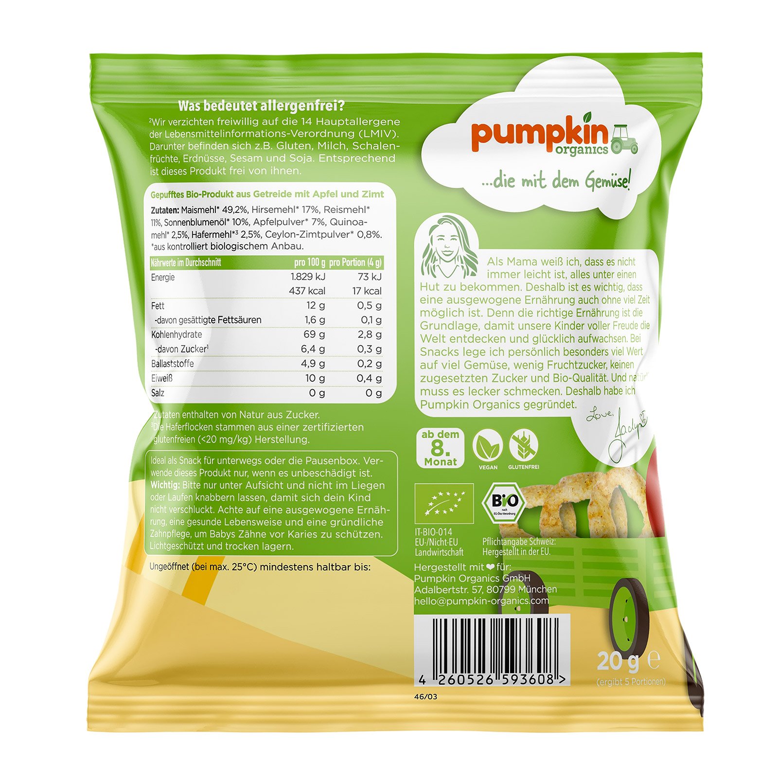 Pumpkin Organics Bio Mehrkorn Ringe