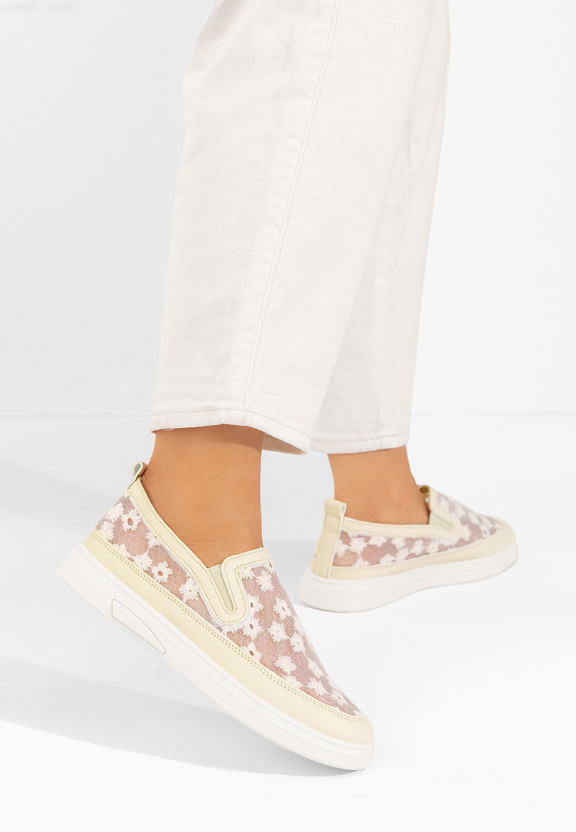 Chaussures casual femme beige Latyssa