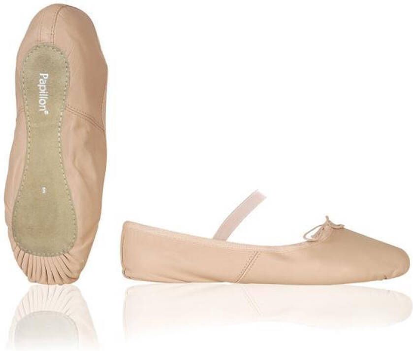 Papillon PK1000 Balletschoenen Meisjes Roze Leer Doorlopende Zool