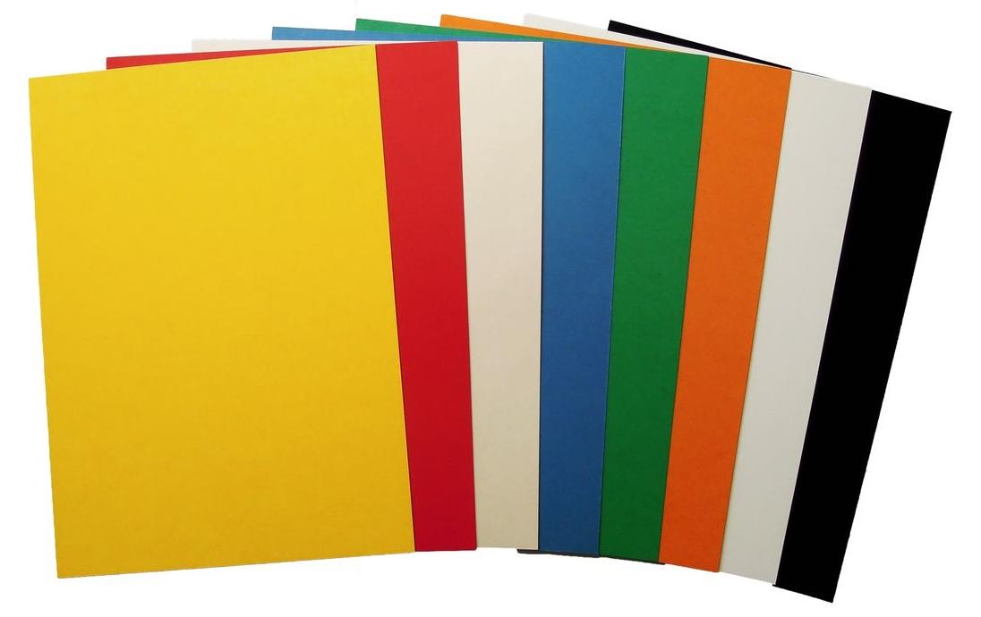 Einbanddeckel 385 g/m², 100 Stück, GelbPresspankarton für Bindegeräte