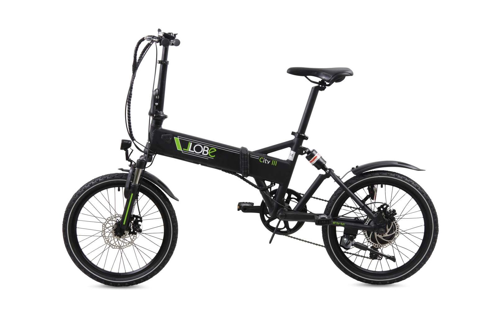 LLobe City III Falt-E-Bike 20 Zoll 10,4 Ah grau