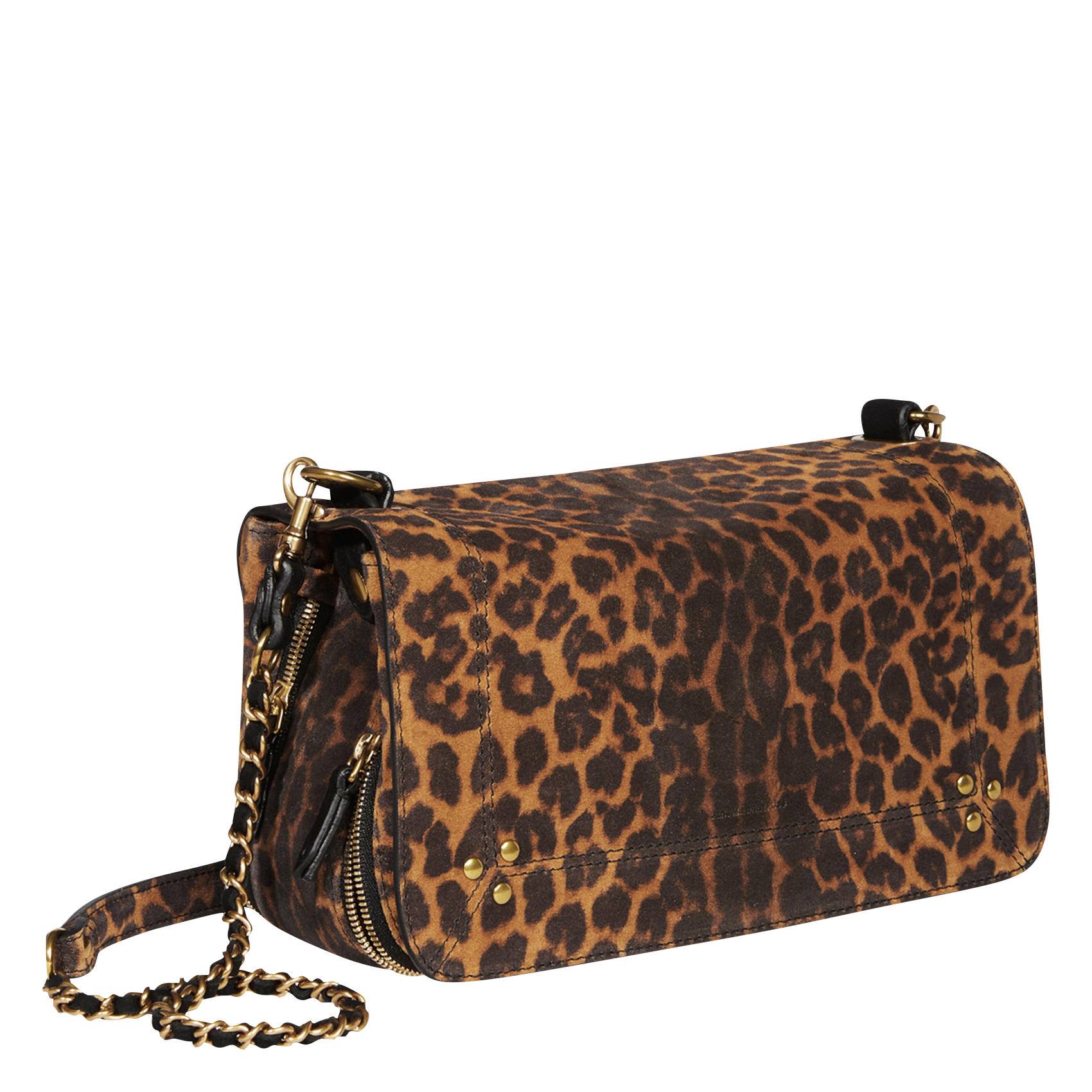 BOBI - Sac bandoulière en cuir velours | Marron