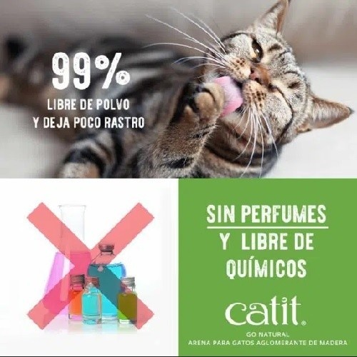 Areia aglomerante para gatos Catit Go Natural!