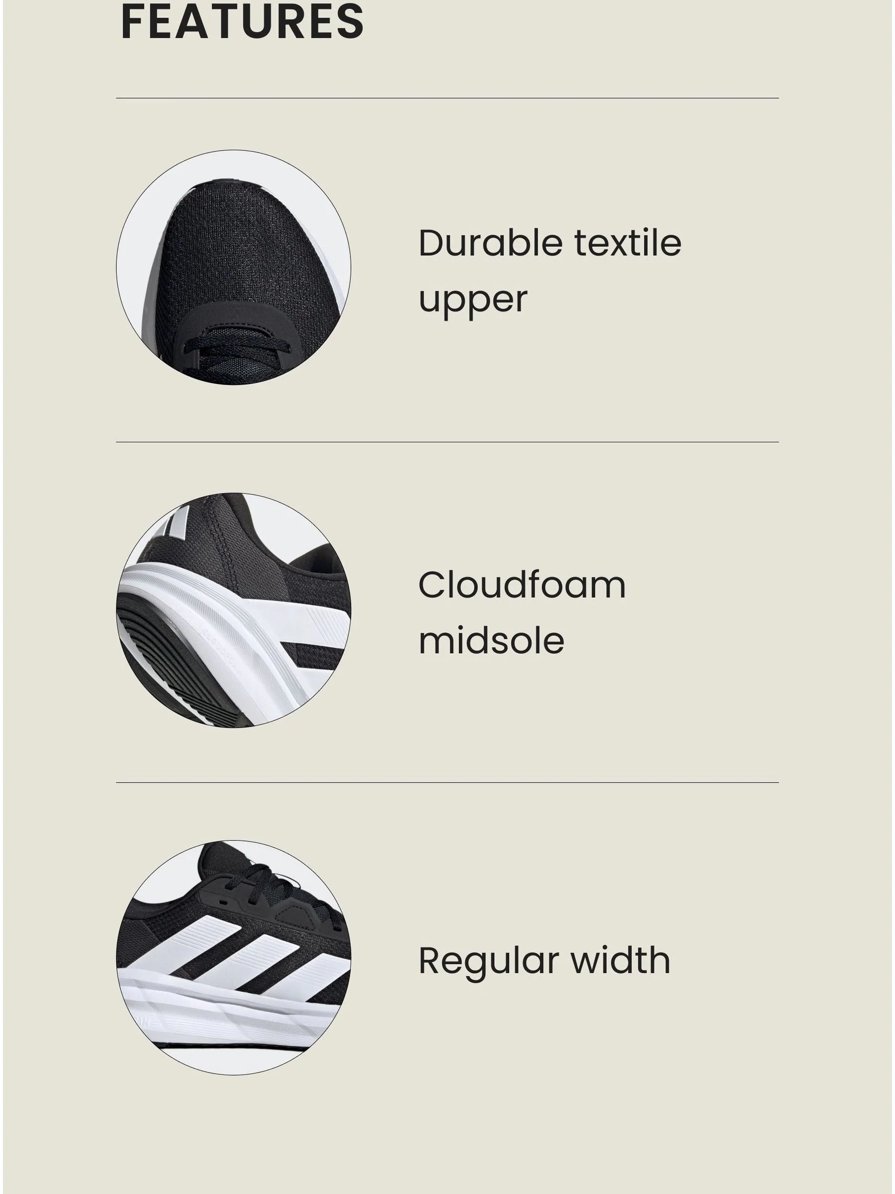 Zwart/wit - adidas Galaxy 7 hardloopschoenen