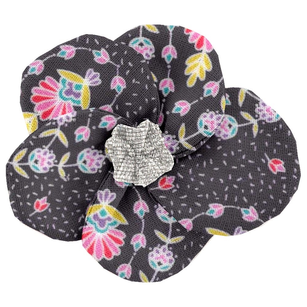 Petite Barrette Pétales De Fleur Bleudana
