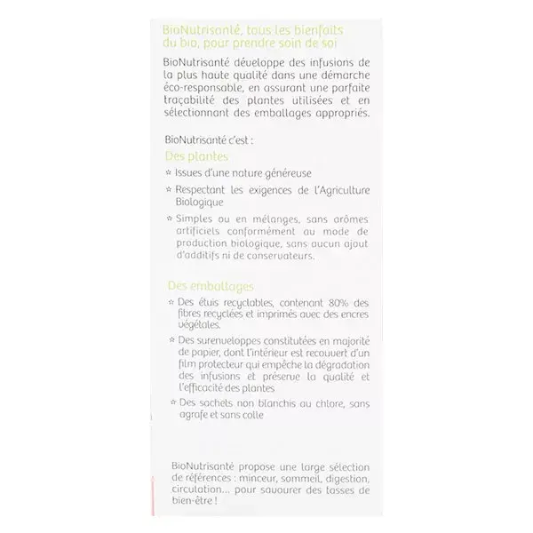 Vitavea BioNutrisanté - Silhouette Infusion - Sabor Frutas Vermelhas - 20 sachês