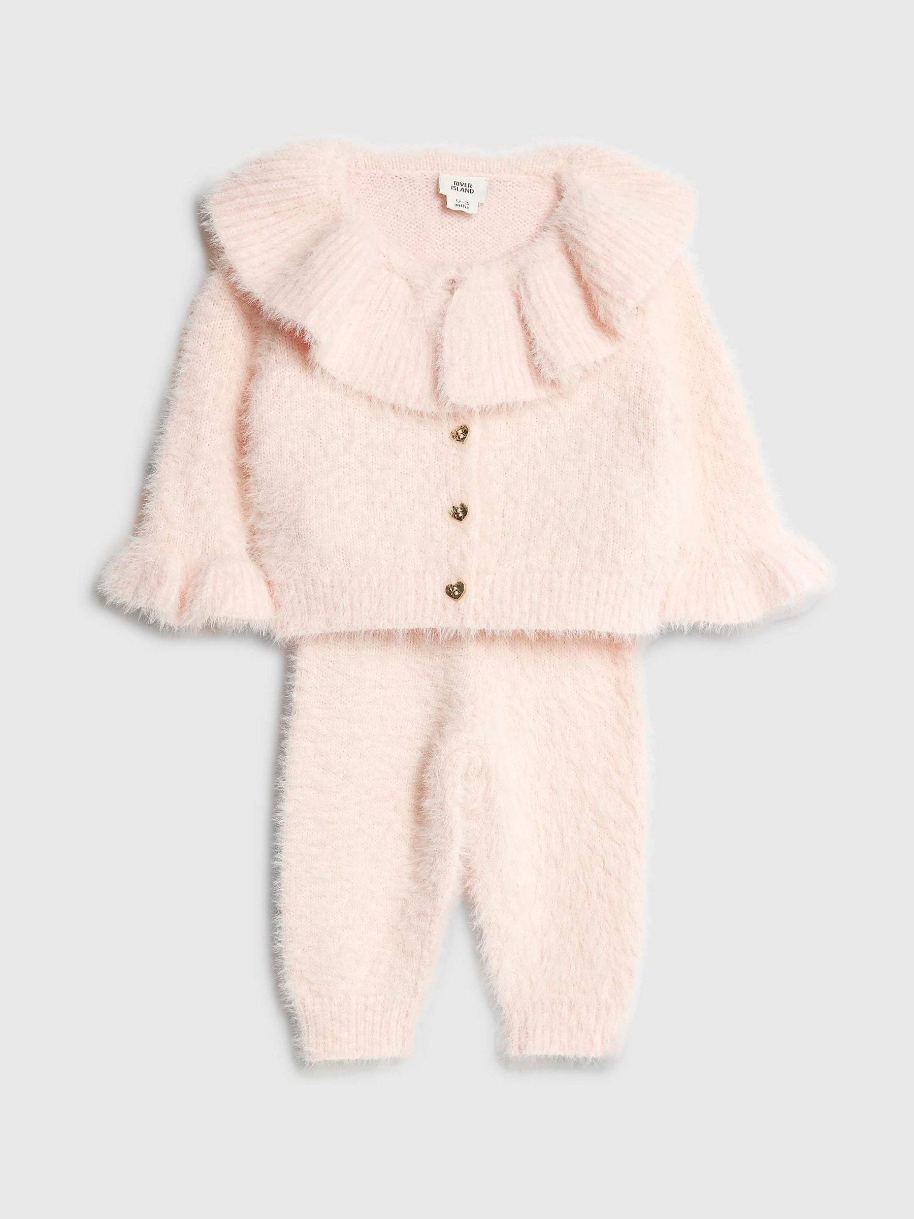 River Island Fluffy Knitted Jumper & Legging Set