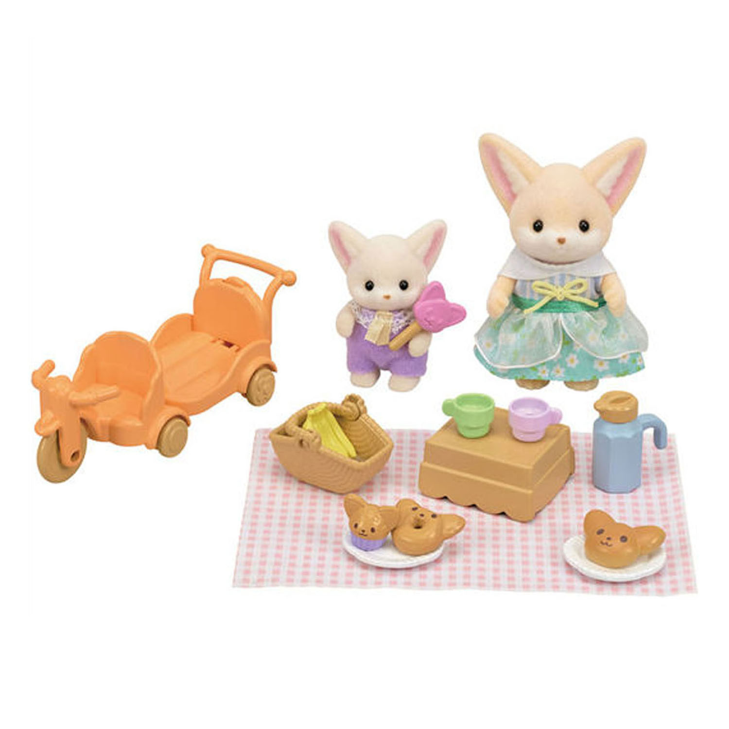 Sylvanian Families 5698 Picknick set Woestijnvos zus & baby