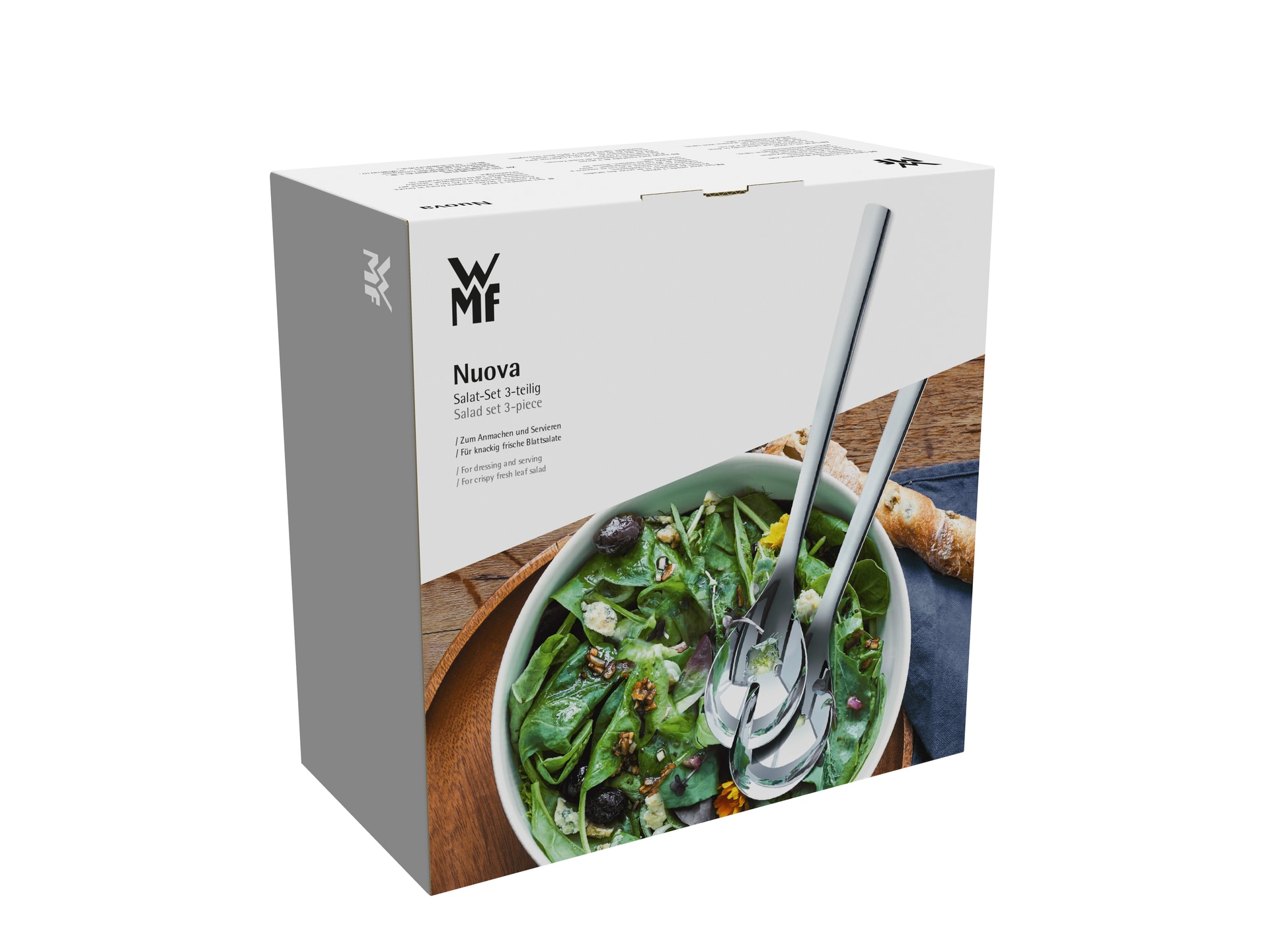 WMF Salat-Set NOUVA 3-teilig Porzellan / Edelstahl