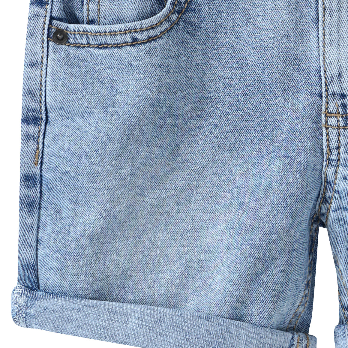 Jonas Nielsen Jungen Jeansshorts im Five-Pocket-Style hellblau