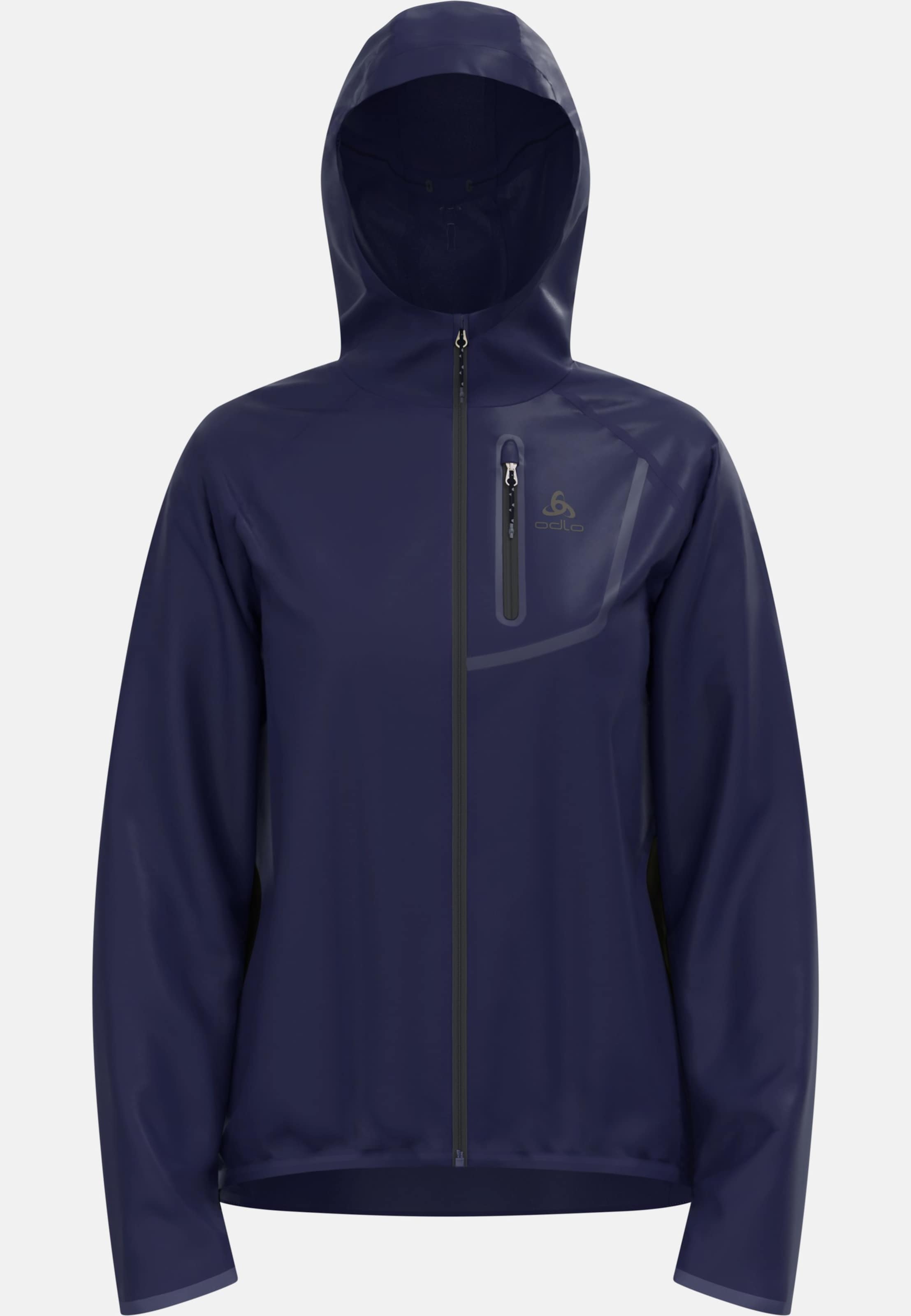 Wasserdichte Zeroweight Dual Dry Performance Knit Laufjacke in eclipse
