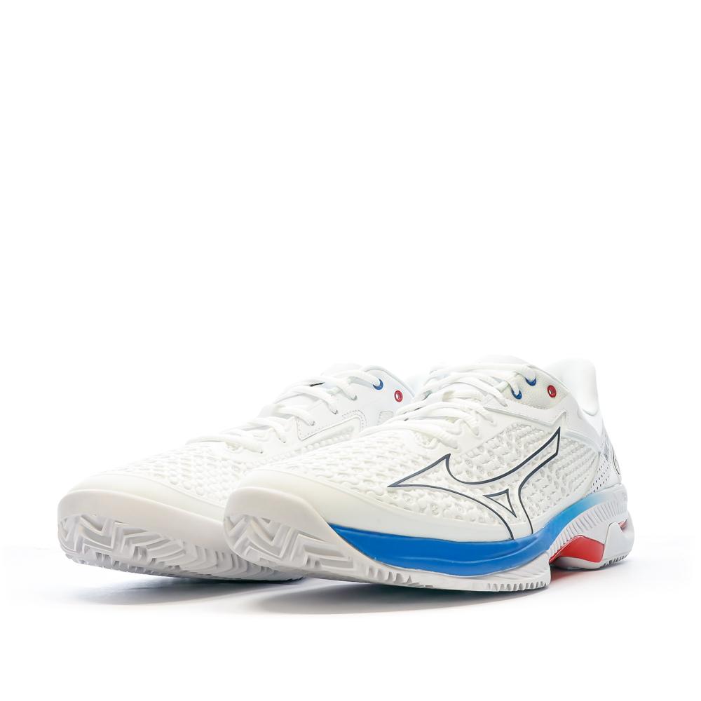 Mizuno Chaussures de tennis Blanc/Bleu Homme Mizuno Wave Exceed