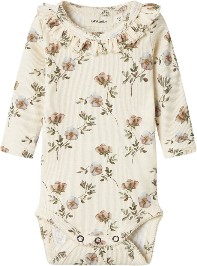 Lil' Atelier NBFGAVO ELS LS SLIM BODY LIL Turtledove/flowers