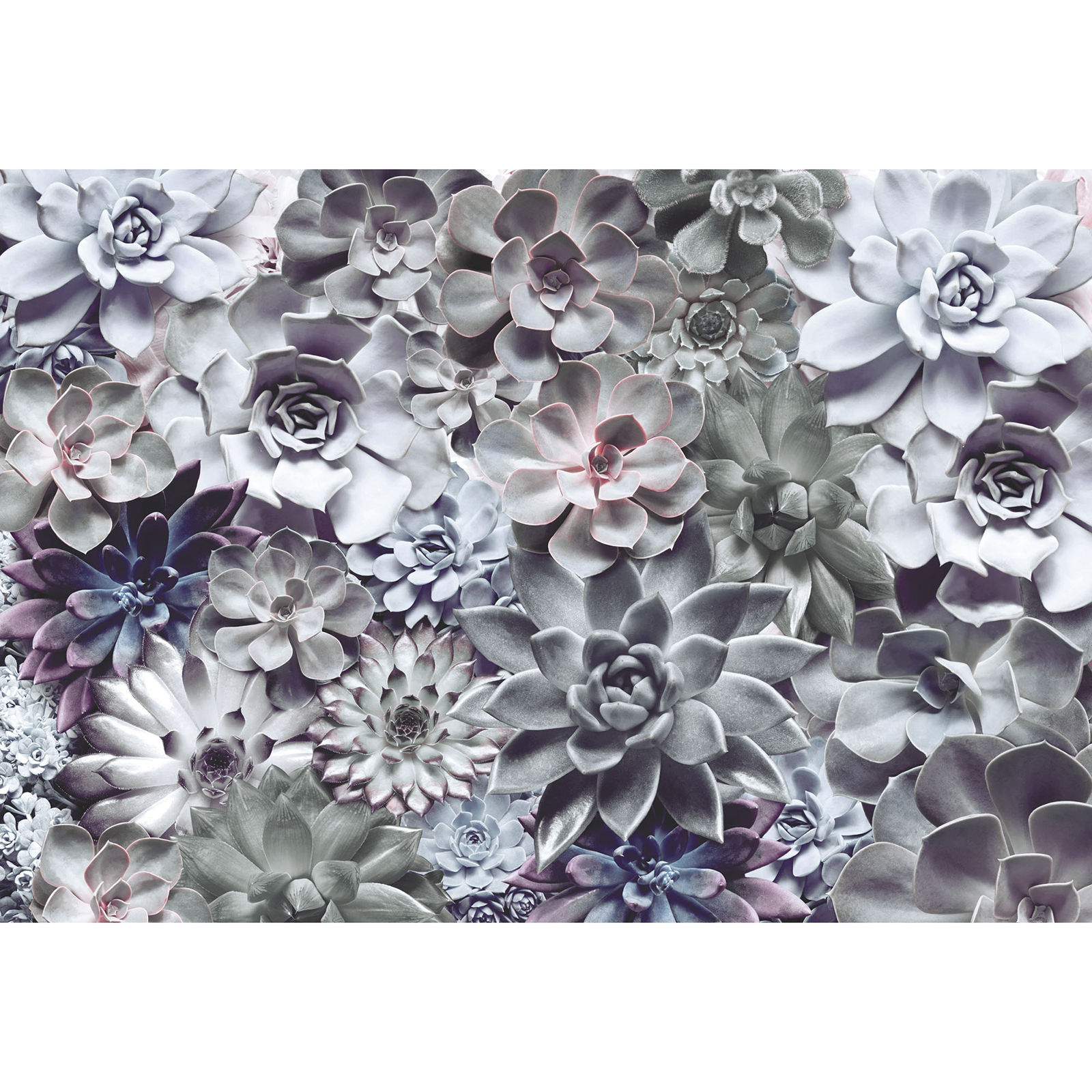 Papier-Fototapete SHADES - grau-blau - 368x254 cm
