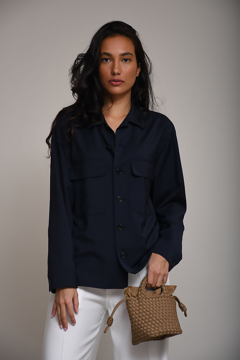 Marinelli virgin wool overshirt