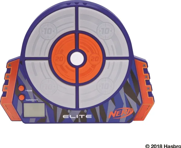 Jazwares Nerf - Elite Strike og Score Digital Target - hvid, blå, orange