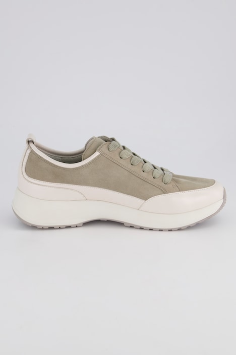 Caprice Leder-Sneaker, Memory Foam, Zipper, Komfortweite