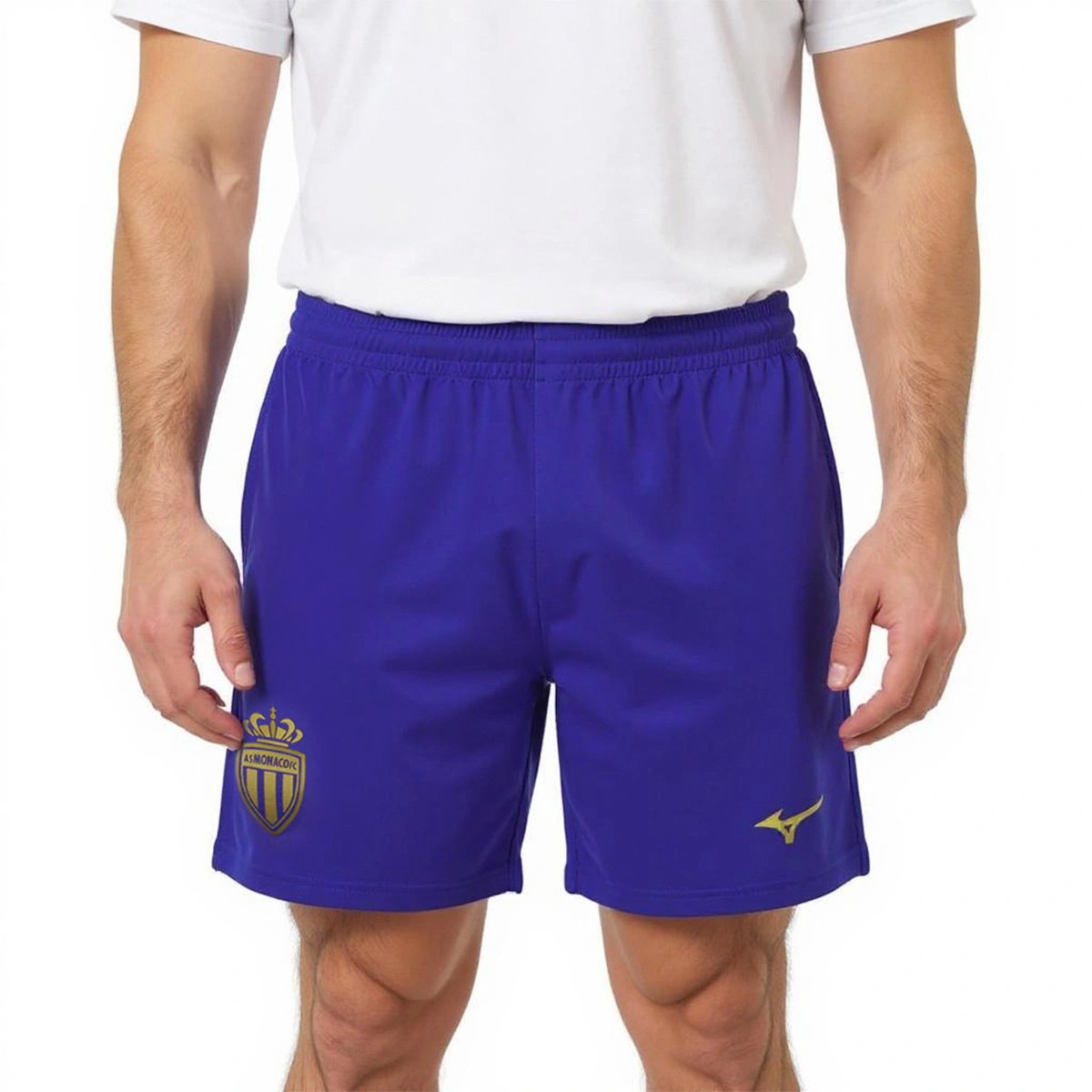 Calções Mizuno AS Monaco Segundo Equipamento 2025-2026
