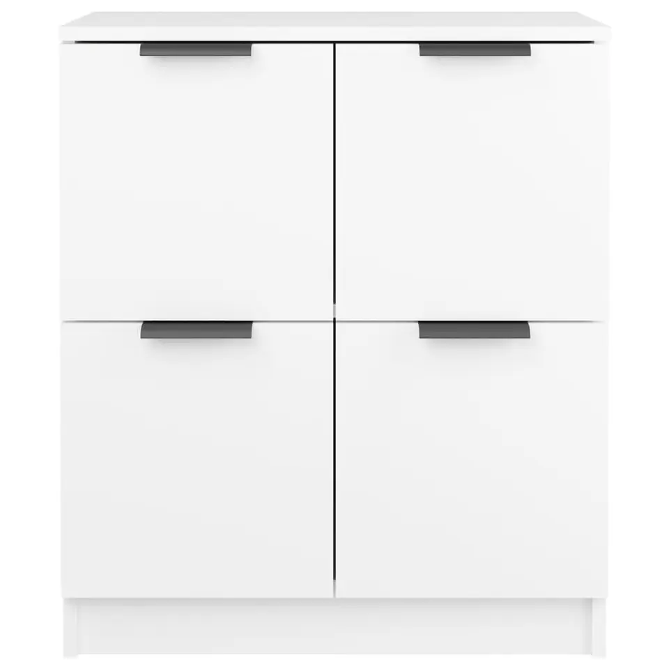 vidaXL - Dressoir - Wit - Bewerkt hout - 2 stuks
