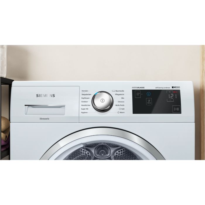 Siemens Wärmepumpentrockner iQ500 WT47W680 Weiß