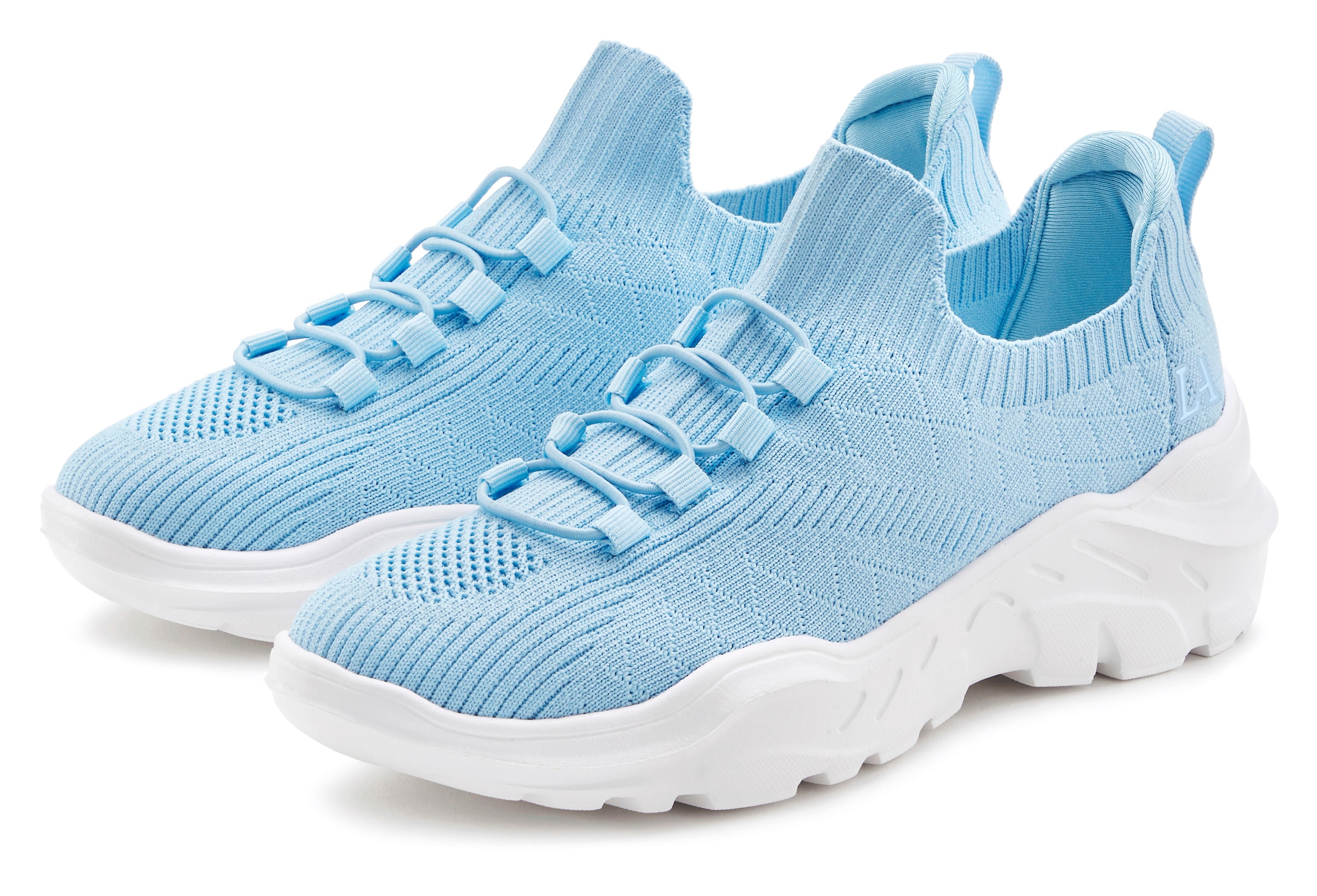 LASCANA ACTIVE Sneaker »Halbschuh, Freizeitschuh, ultraleicht und bequem,«  zum Reinschlüpfen und elastischen Schnürbändern VEGAN
