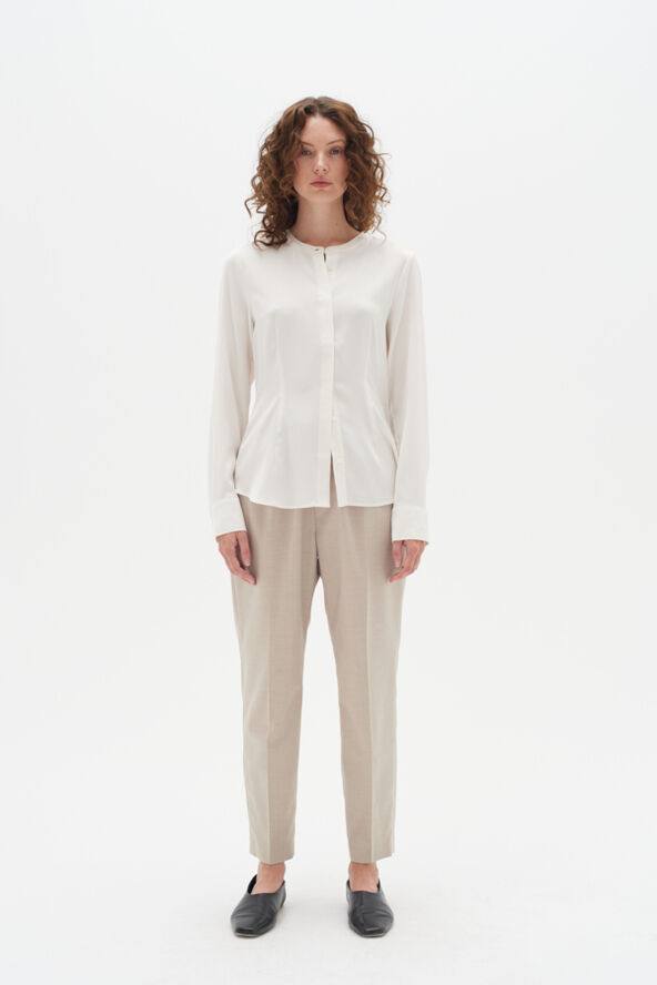 InWear LikoIW Shirt Premium - 93% Silk Whisper white