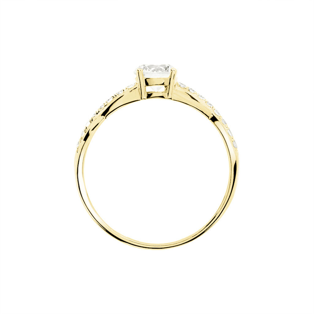 Bague Tilla Or Jaune Oxyde De Zirconium