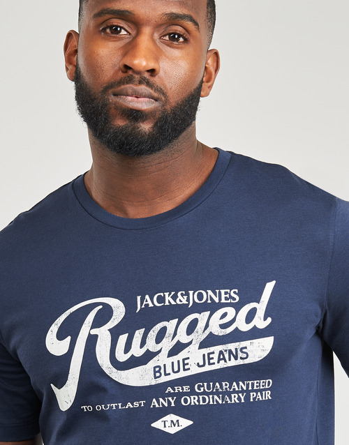 Jack & Jones - JJEJEANS TEE SS O-NECK  23/24 - Marine